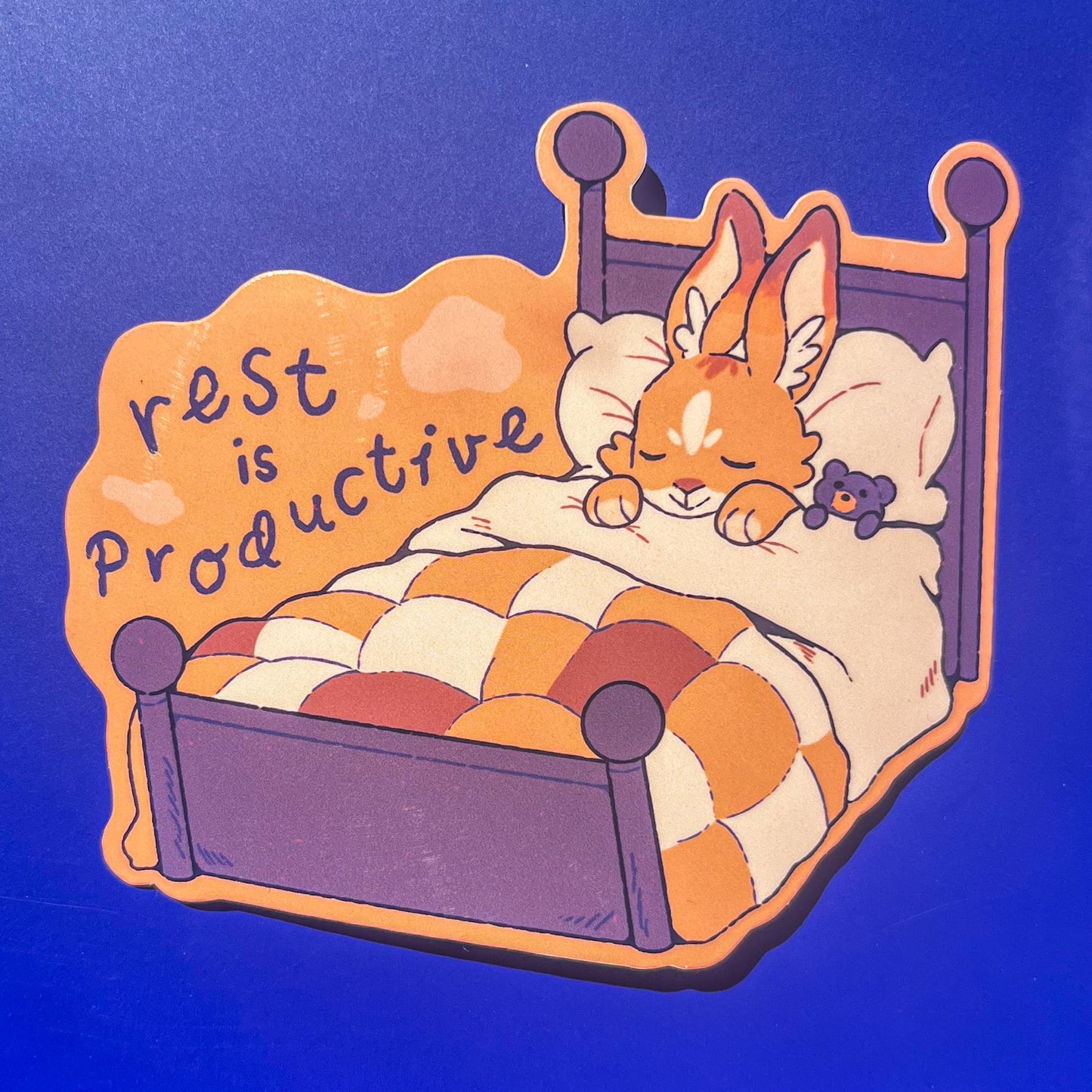 Rest is Productive Vinyl Waterproof Sticker