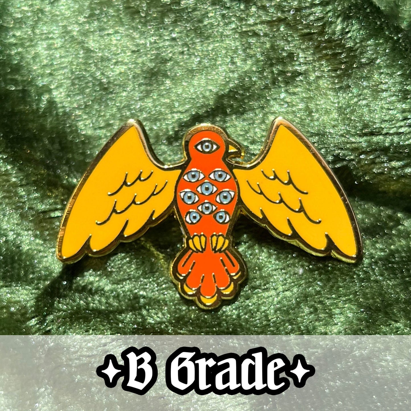B GRADE Medieval Biblically Accurate Bird Hard Enamel Pin - Lapel Pin, Bird Pin