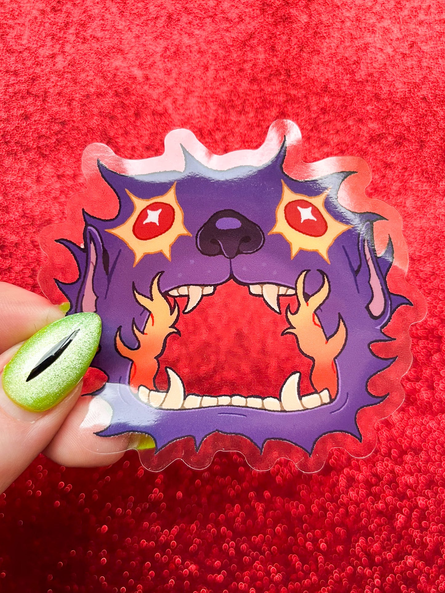 Hellmouth Clear Vinyl Sticker