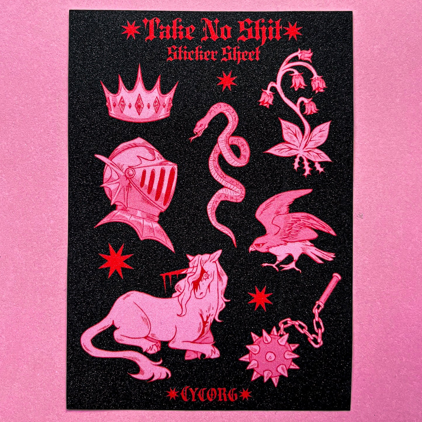 Take No Shit Sticker Sheet
