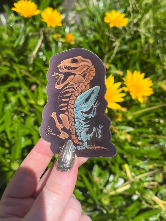 Triassic Cuddle Lenticular Sticker