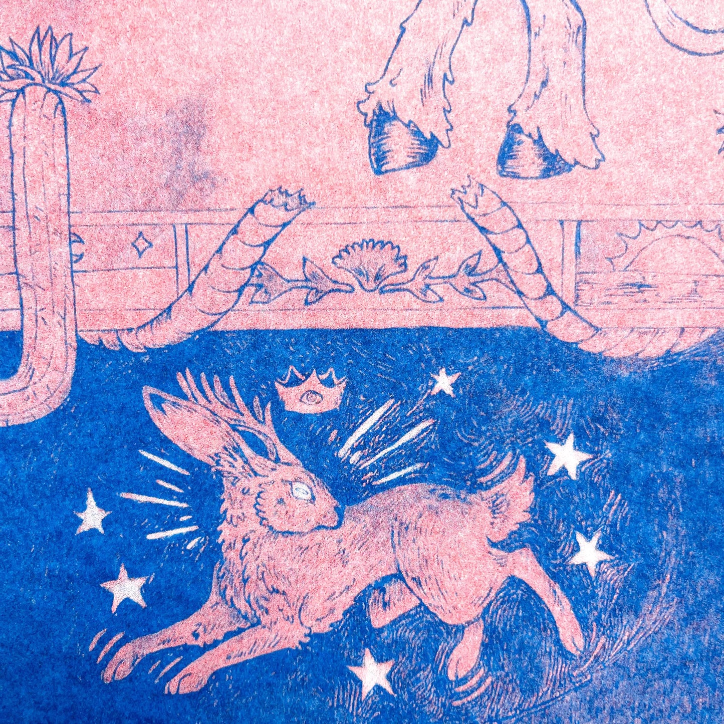 Mythic West Woodburn Riso Print