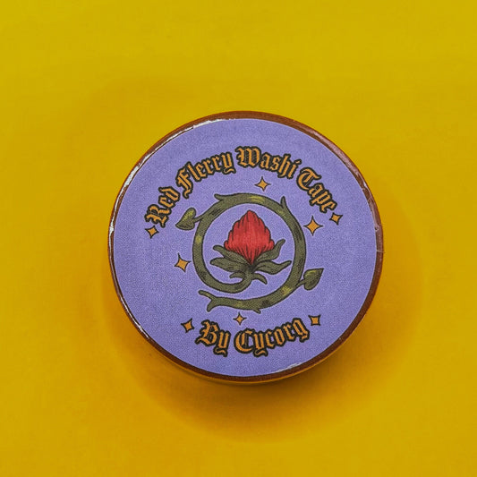 Red Flerry Washi Tape