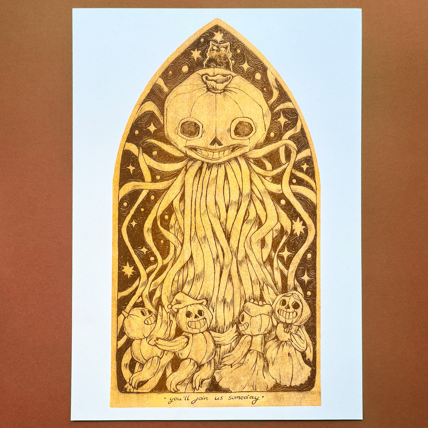 Over The Garden Wall Enoch Woodburn Riso Print