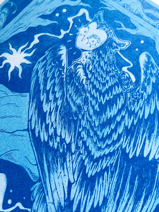 Harpy Riso Print