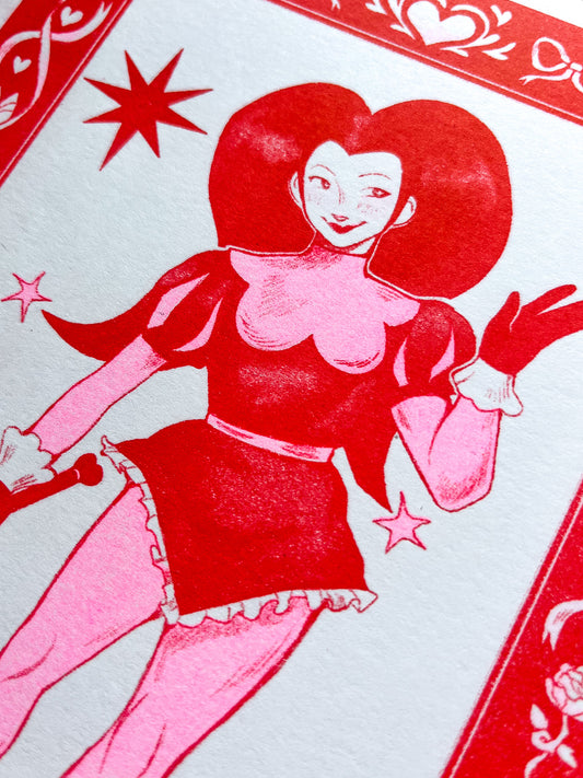 Love Jester Riso Print