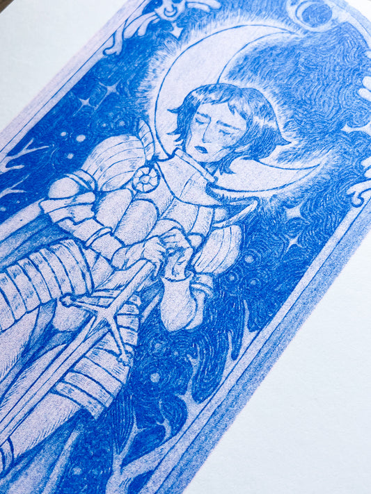 Lunar Knight Riso Print