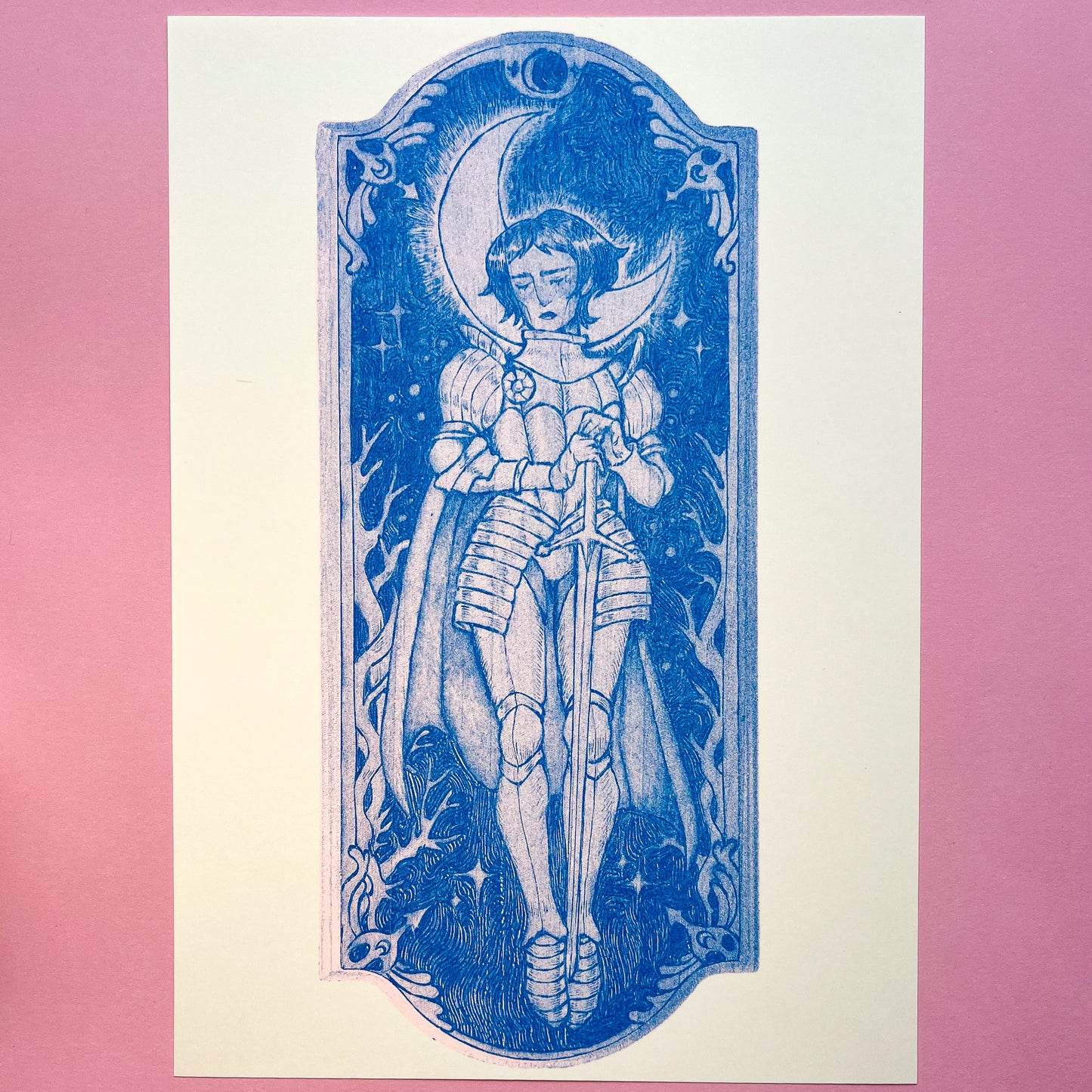 Lunar Knight Riso Print
