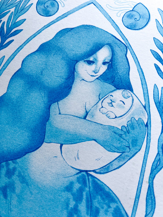 Selkie Riso Print