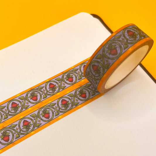 Red Flerry Washi Tape
