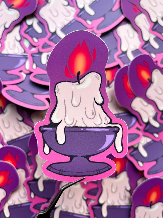 Candle Vinyl Sticker