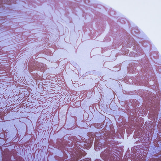 Sphinx Risograph Print