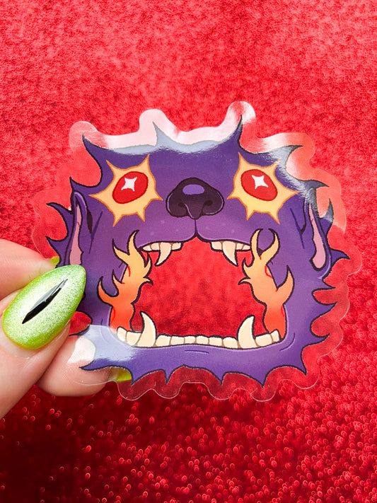 Hellmouth Clear Vinyl Sticker