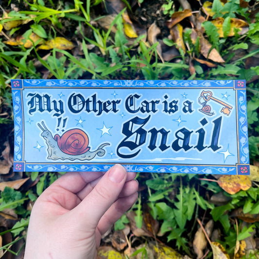 My Other Car Is A Snail Bumper Sticker