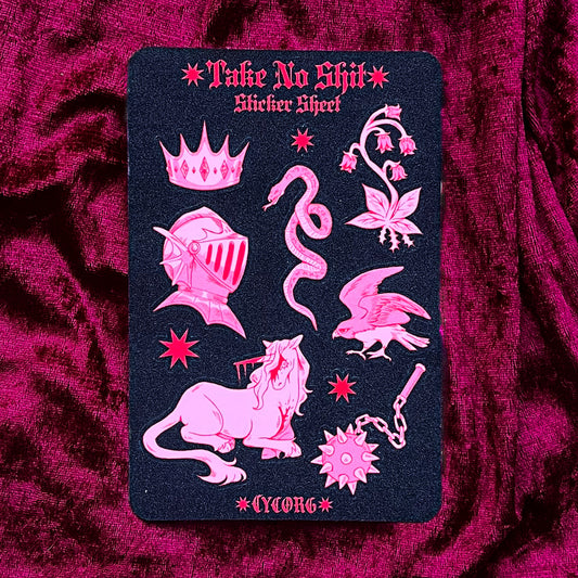 Take No Shit Sticker Sheet