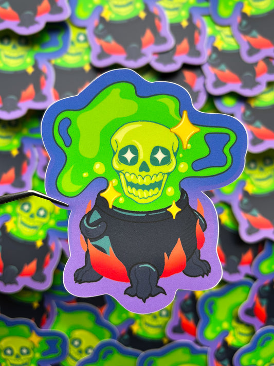 Cauldron Vinyl Sticker