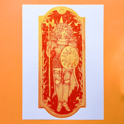 Solar Knight Riso Print