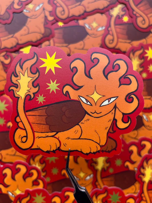 Sphinx Gold Vinyl Sticker