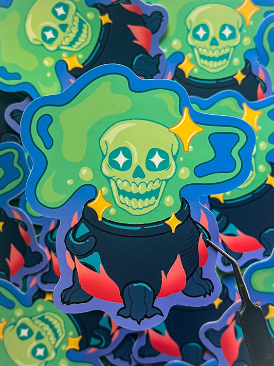 Cauldron Vinyl Waterproof Sticker