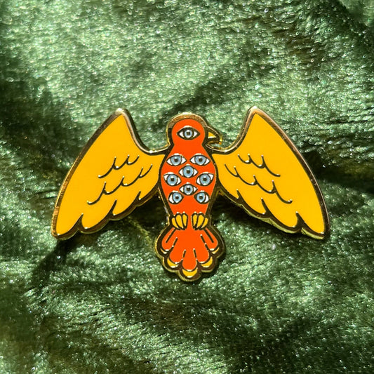 Medieval Biblically Accurate Bird Hard Enamel Pin