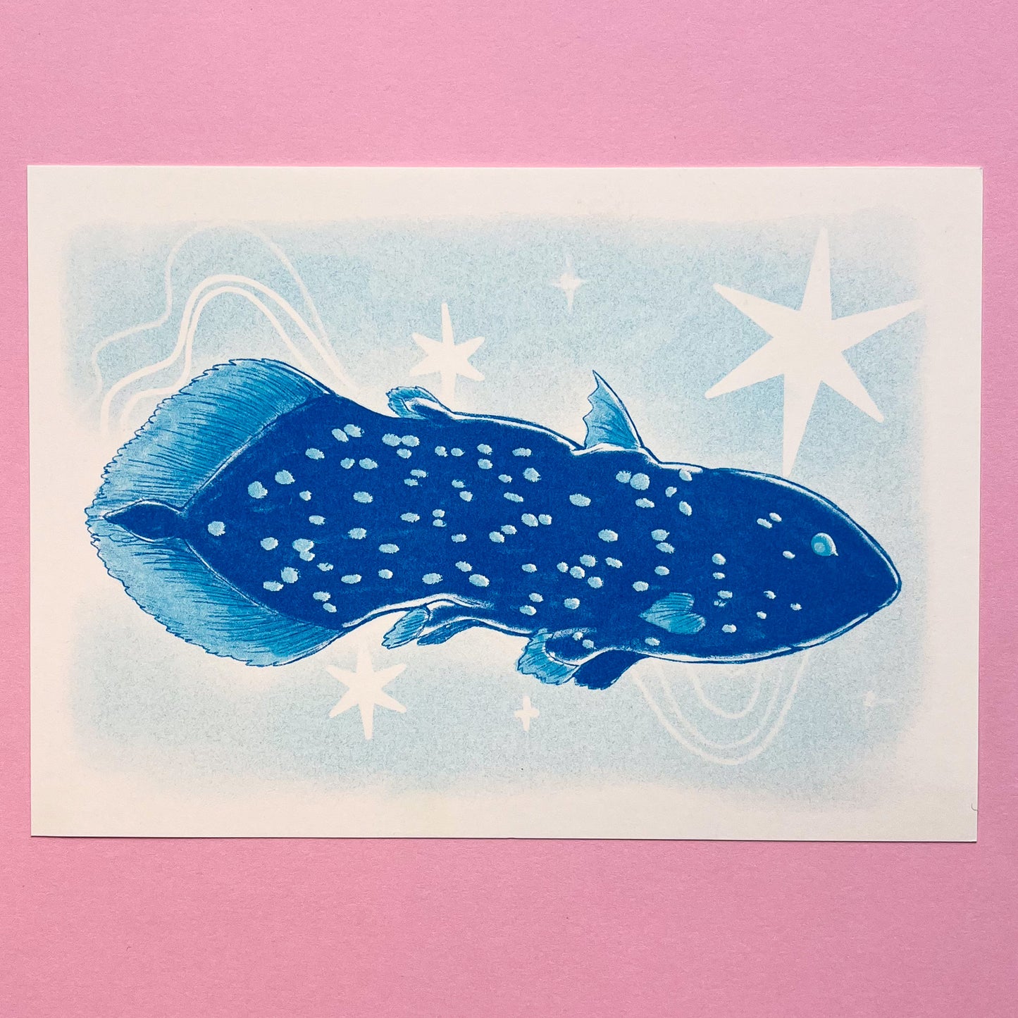Coelacanth Riso Print