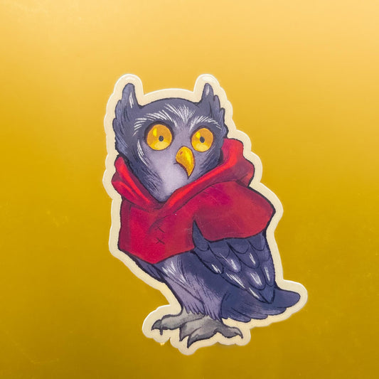 Little Owl Vinyl Waterproof Sticker