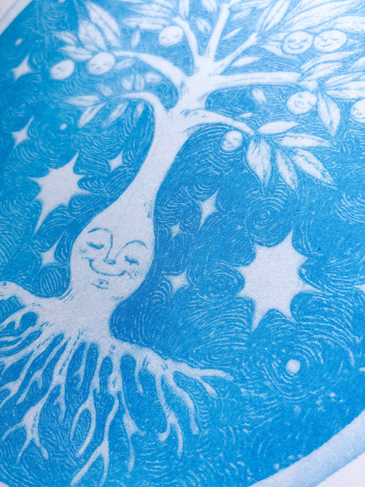 Mother of Many Mandrake Medieval Woodburn Riso Print