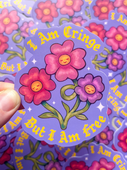 I Am Cringe Vinyl Waterproof Sticker