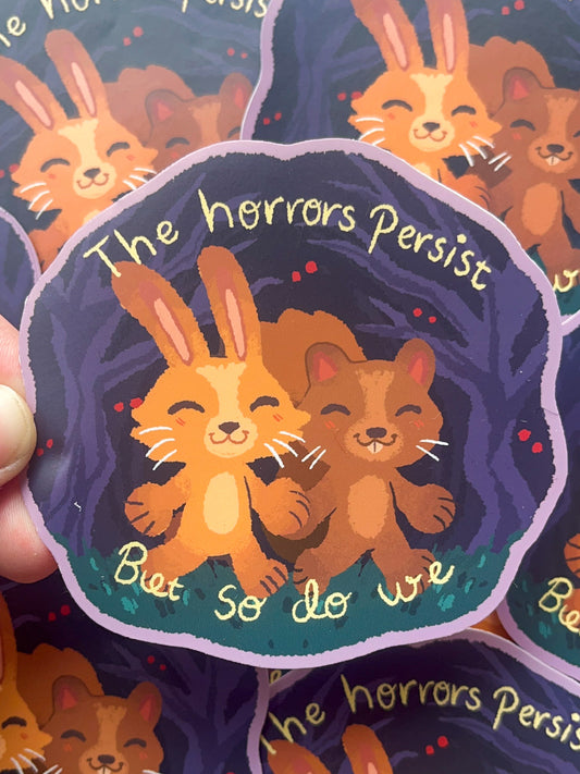 The Horrors Vinyl Waterproof Sticker